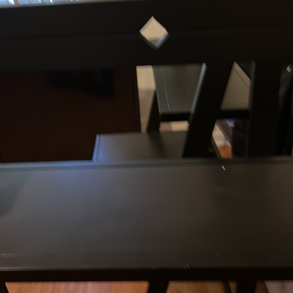 A BLACK/BROWN WOODEN BLACKBOARD/BOOKSHELF & DESK ! PURCHASED FROM MIDNIGHT VELVE - Picture 6 of 8
